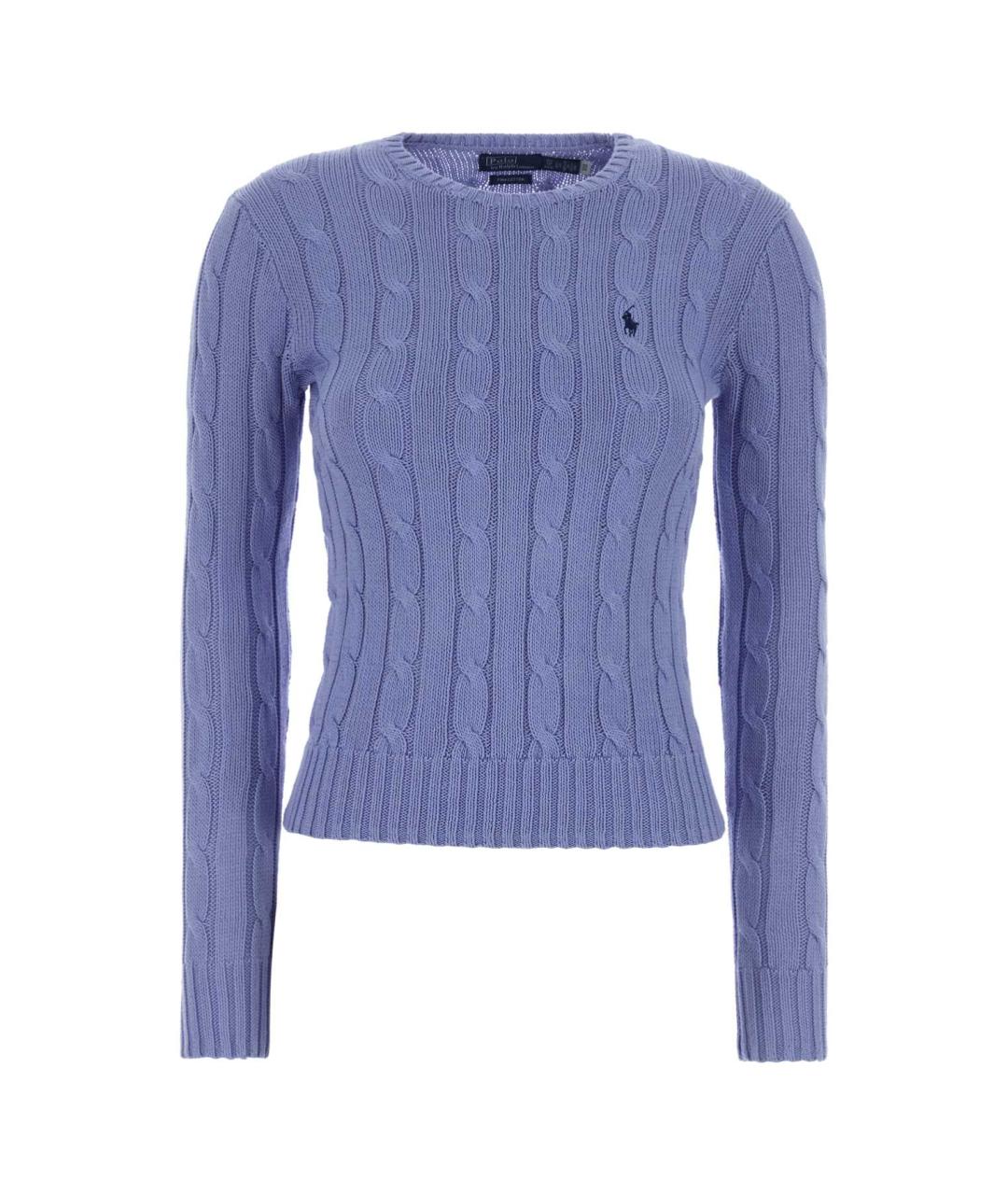 POLO RALPH LAUREN Голубой хлопковый джемпер / свитер, фото 1