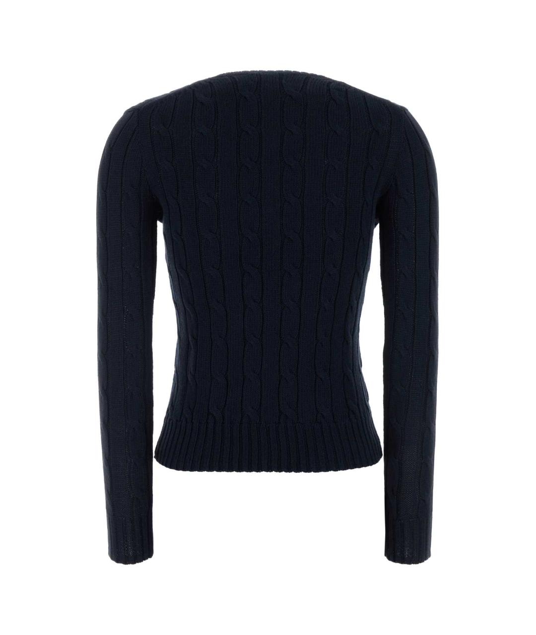 POLO RALPH LAUREN Синий хлопковый джемпер / свитер, фото 2