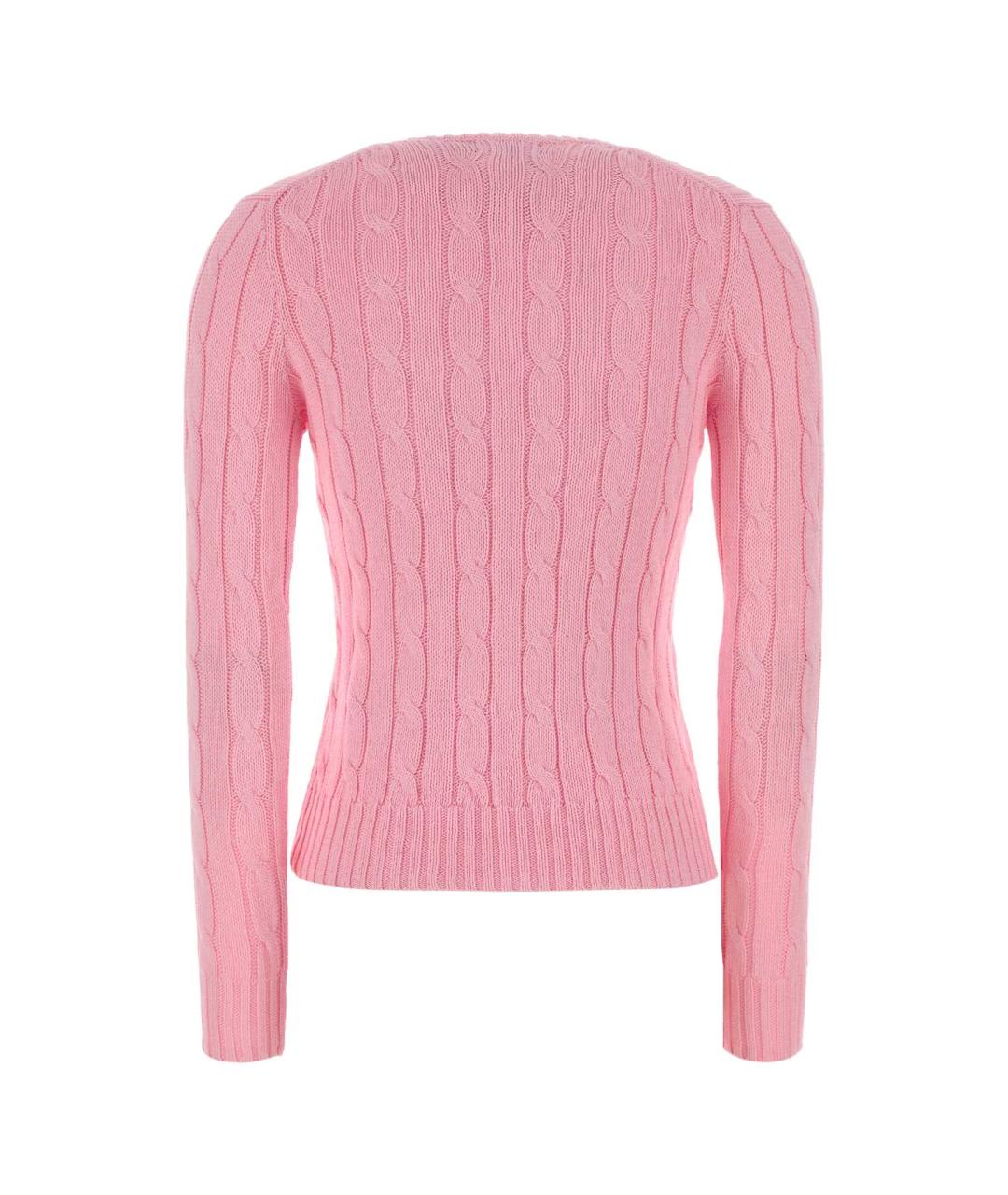 POLO RALPH LAUREN Розовый хлопковый джемпер / свитер, фото 2