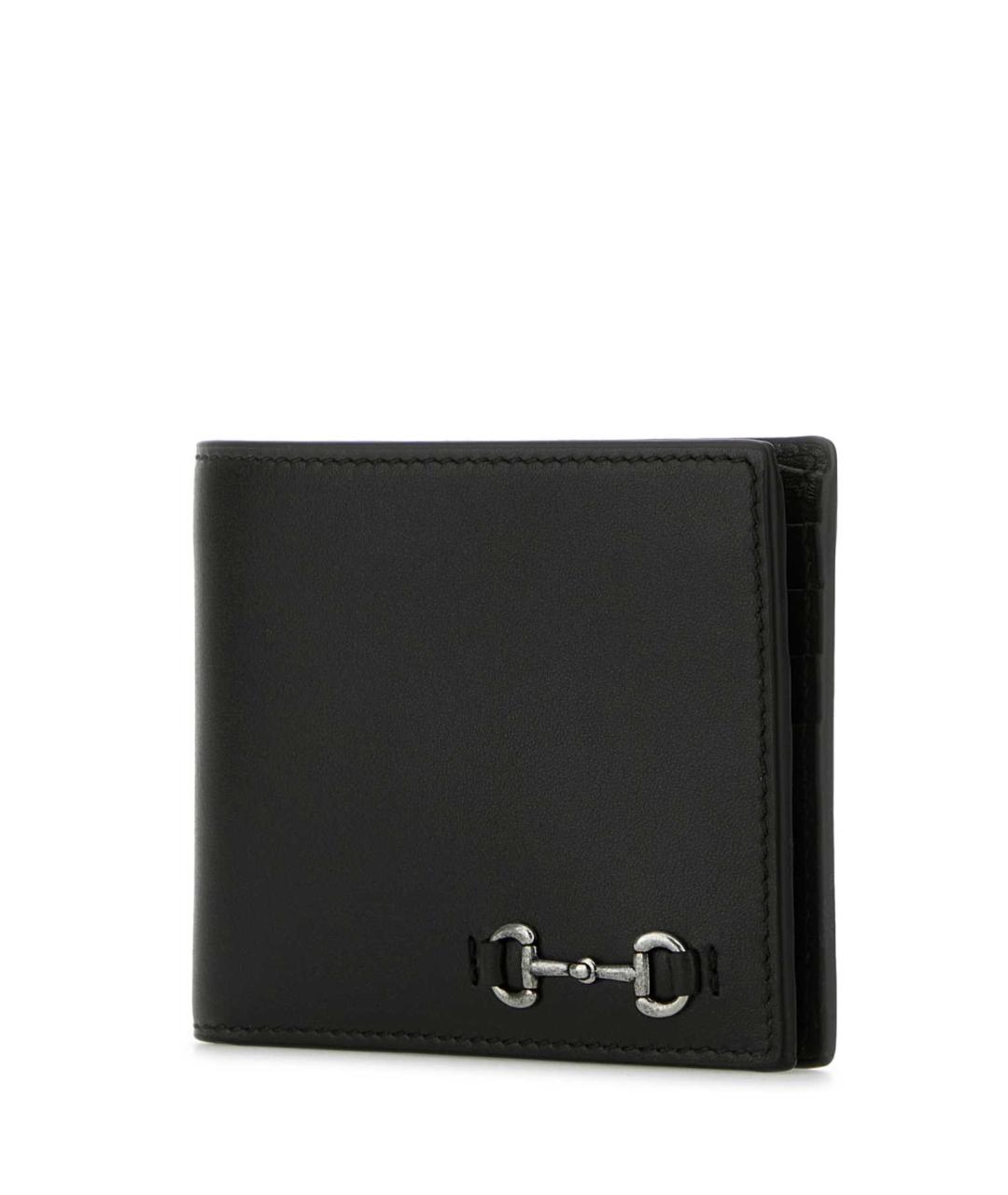 GUCCI Черный кожаный кошелек, фото 2