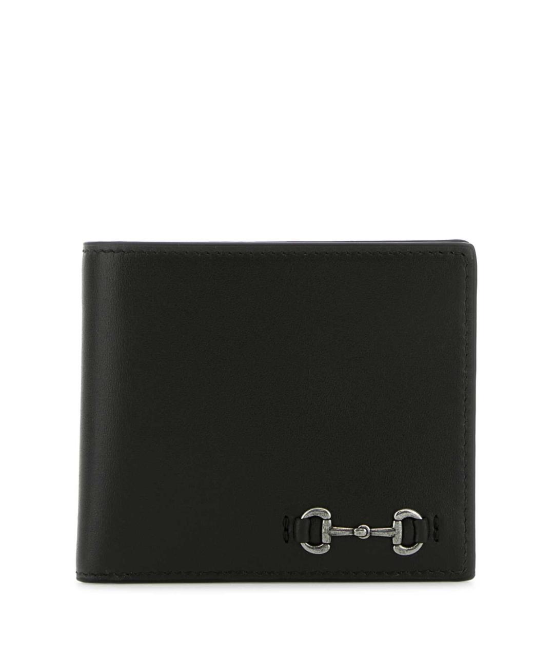 GUCCI Черный кожаный кошелек, фото 1