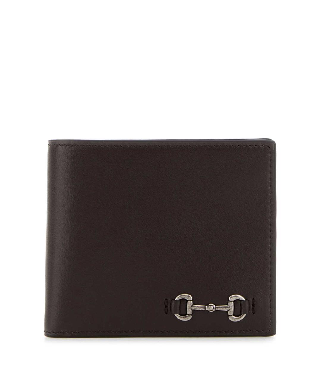 GUCCI Коричневый кожаный кошелек, фото 1