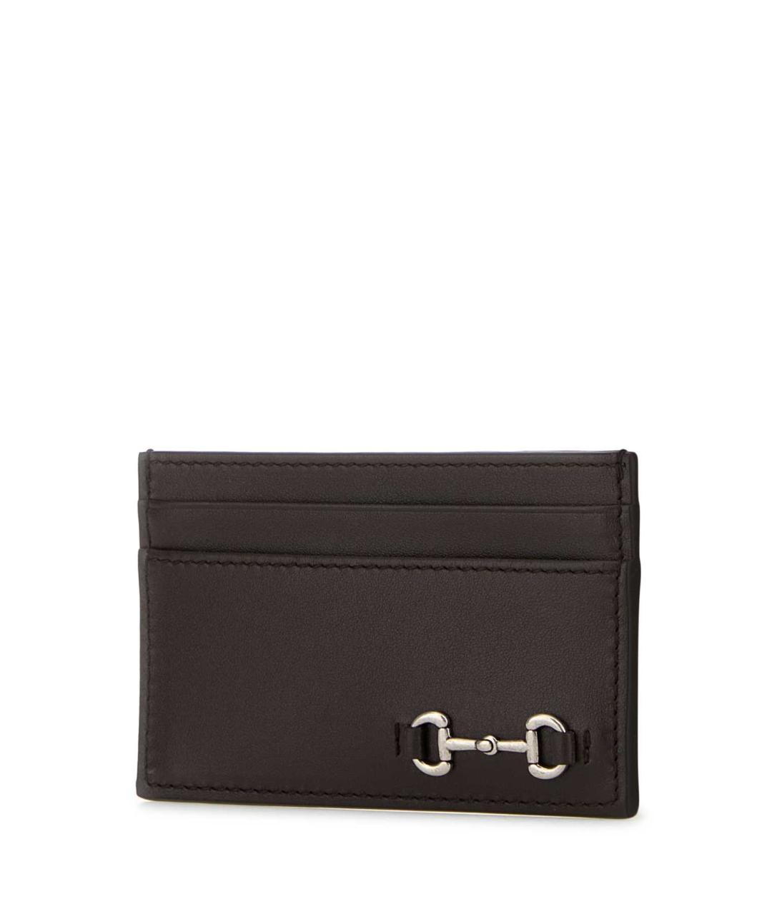 GUCCI Коричневый кожаный кардхолдер, фото 2