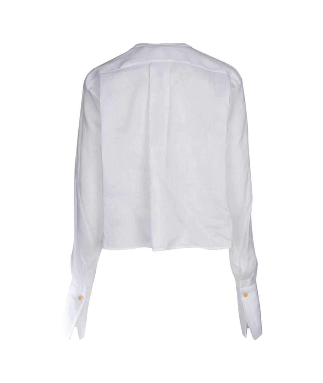 ERMANNO SCERVINO Белая шелковая рубашка, фото 2