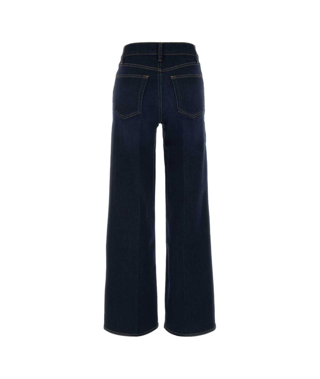 FRAME Синие хлопковые прямые джинсы, фото 2