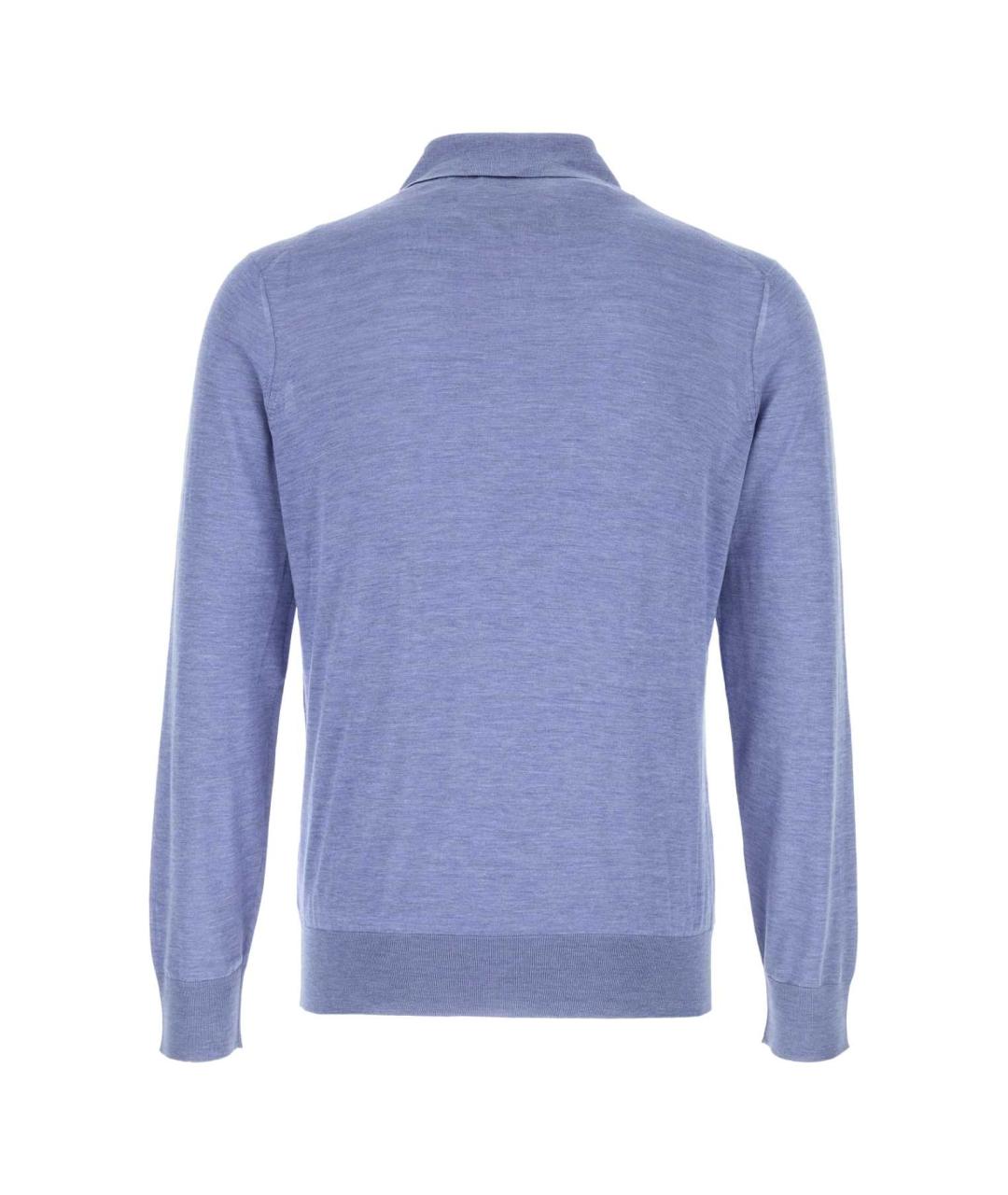 BRUNELLO CUCINELLI Голубой шелковый джемпер / свитер, фото 2