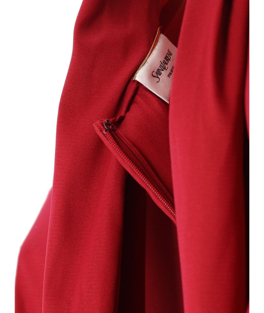 SAINT LAURENT Красная шелковая блузы, фото 3