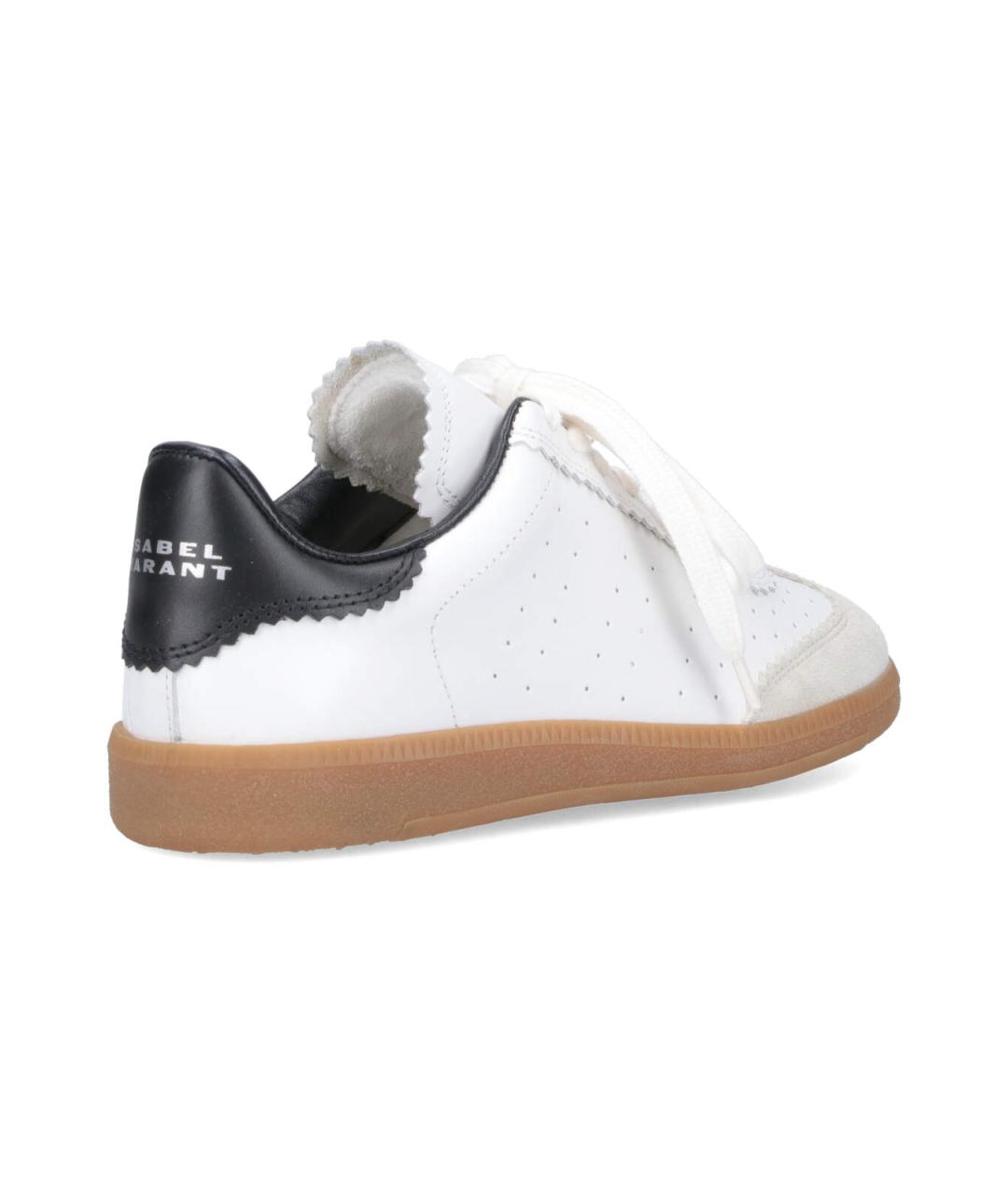 ISABEL MARANT Белые кожаные кроссовки, фото 4