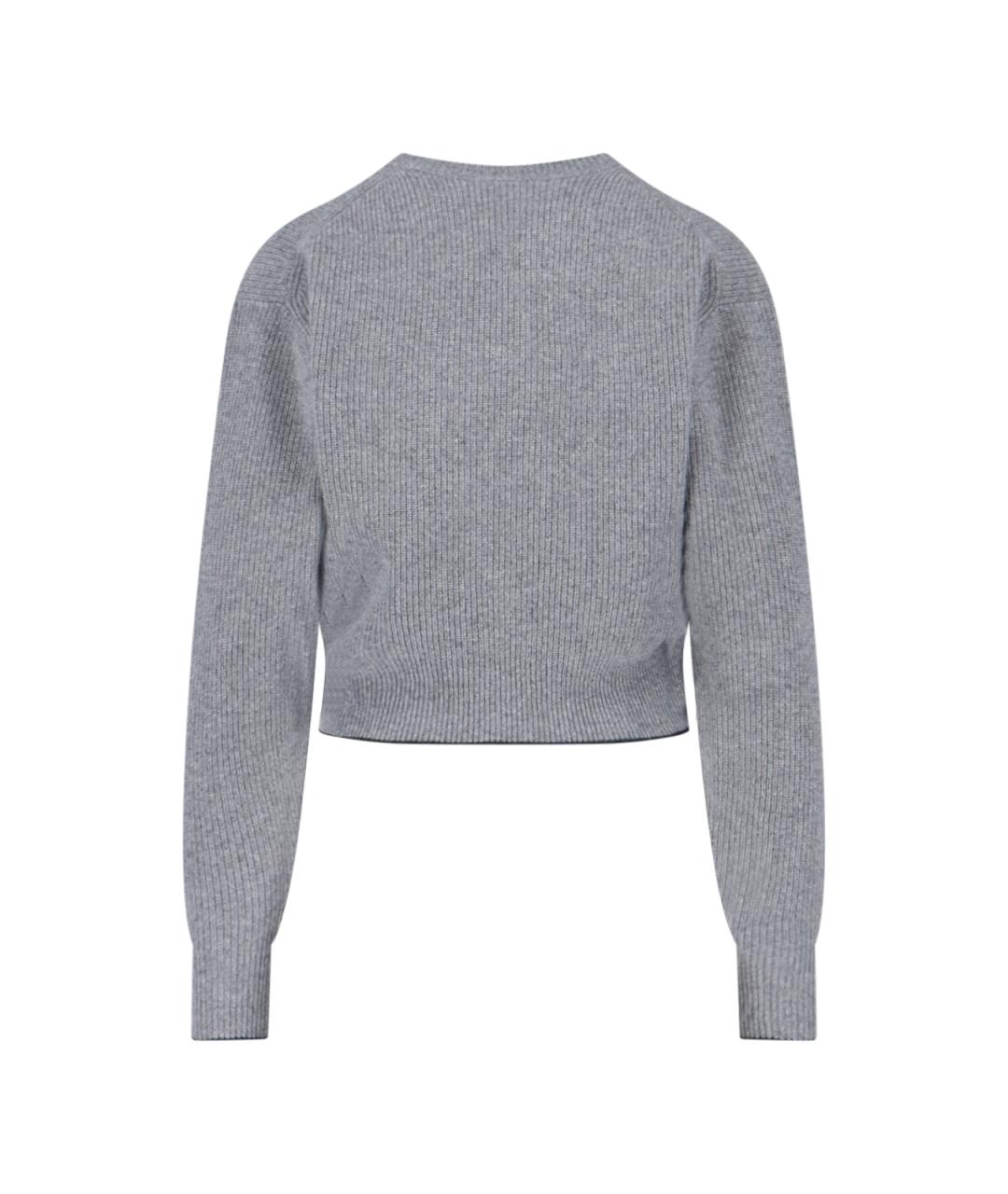 CHLOE Серый шерстяной джемпер / свитер, фото 2