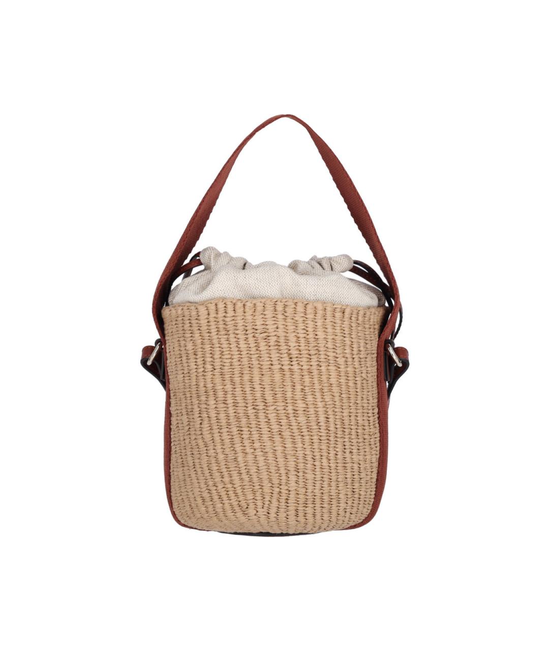 CHLOE Бежевая пелетеная сумка через плечо, фото 3