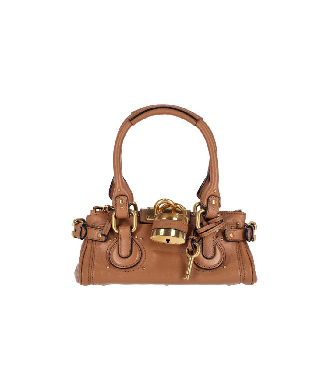 CHLOE Коричневая кожаная сумка тоут, фото 1