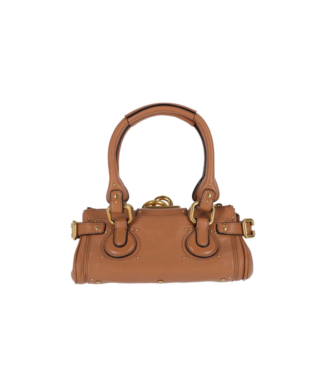 CHLOE Коричневая кожаная сумка тоут, фото 3
