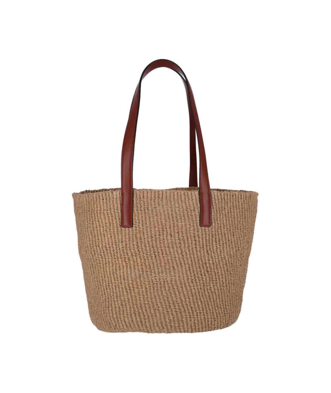 CHLOE Бежевая пелетеная сумка тоут, фото 3