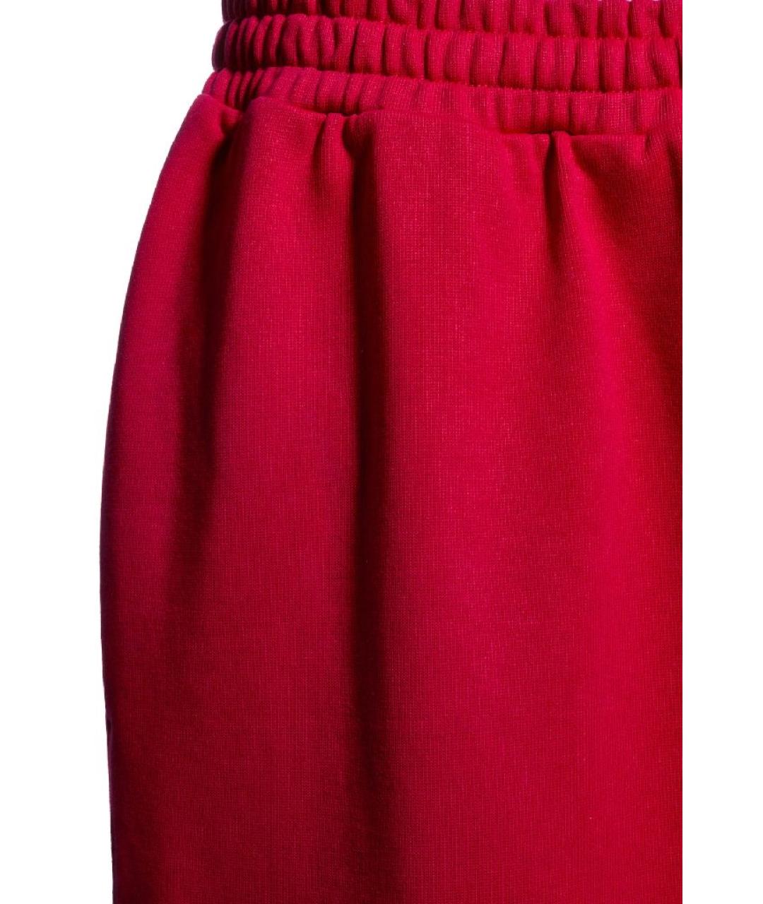 MAGDA BUTRYM Красные хлопковые спортивные брюки и шорты, фото 3