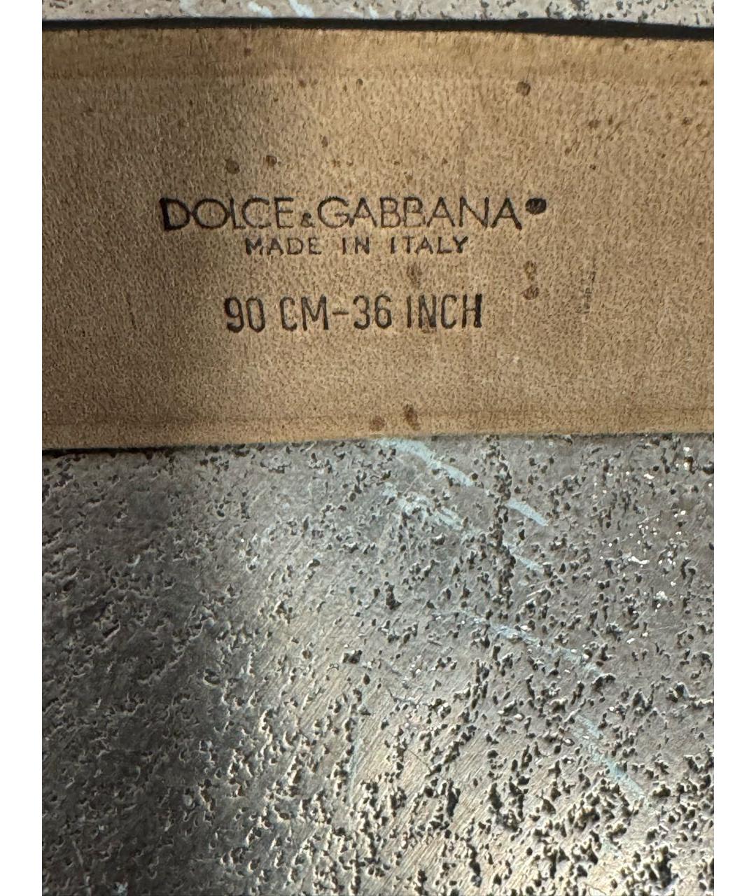 DOLCE&GABBANA Коричневый ремень, фото 4