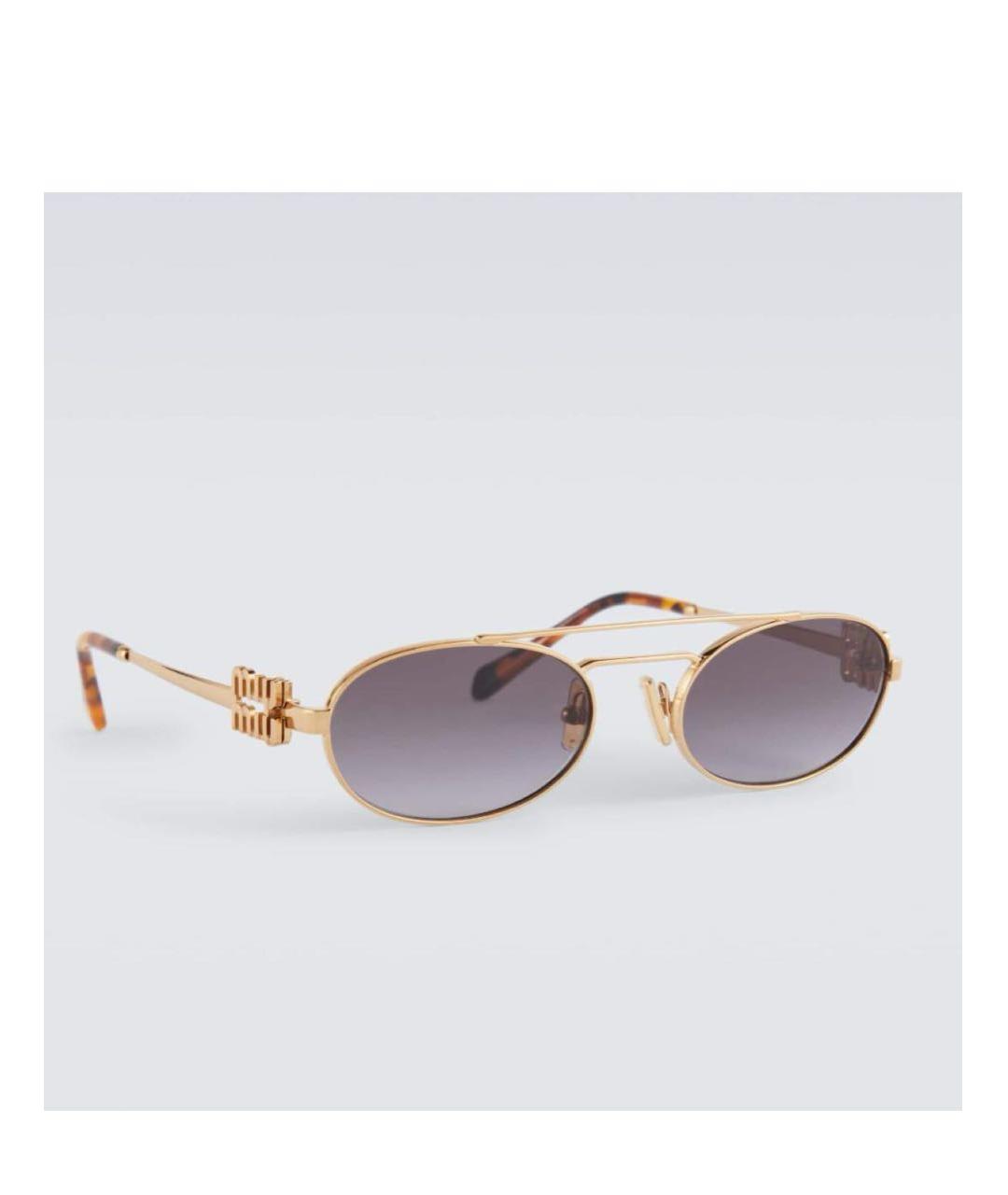 MIU MIU Серые металлические солнцезащитные очки, фото 2