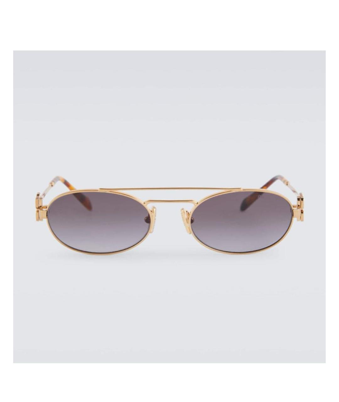 MIU MIU Серые металлические солнцезащитные очки, фото 6