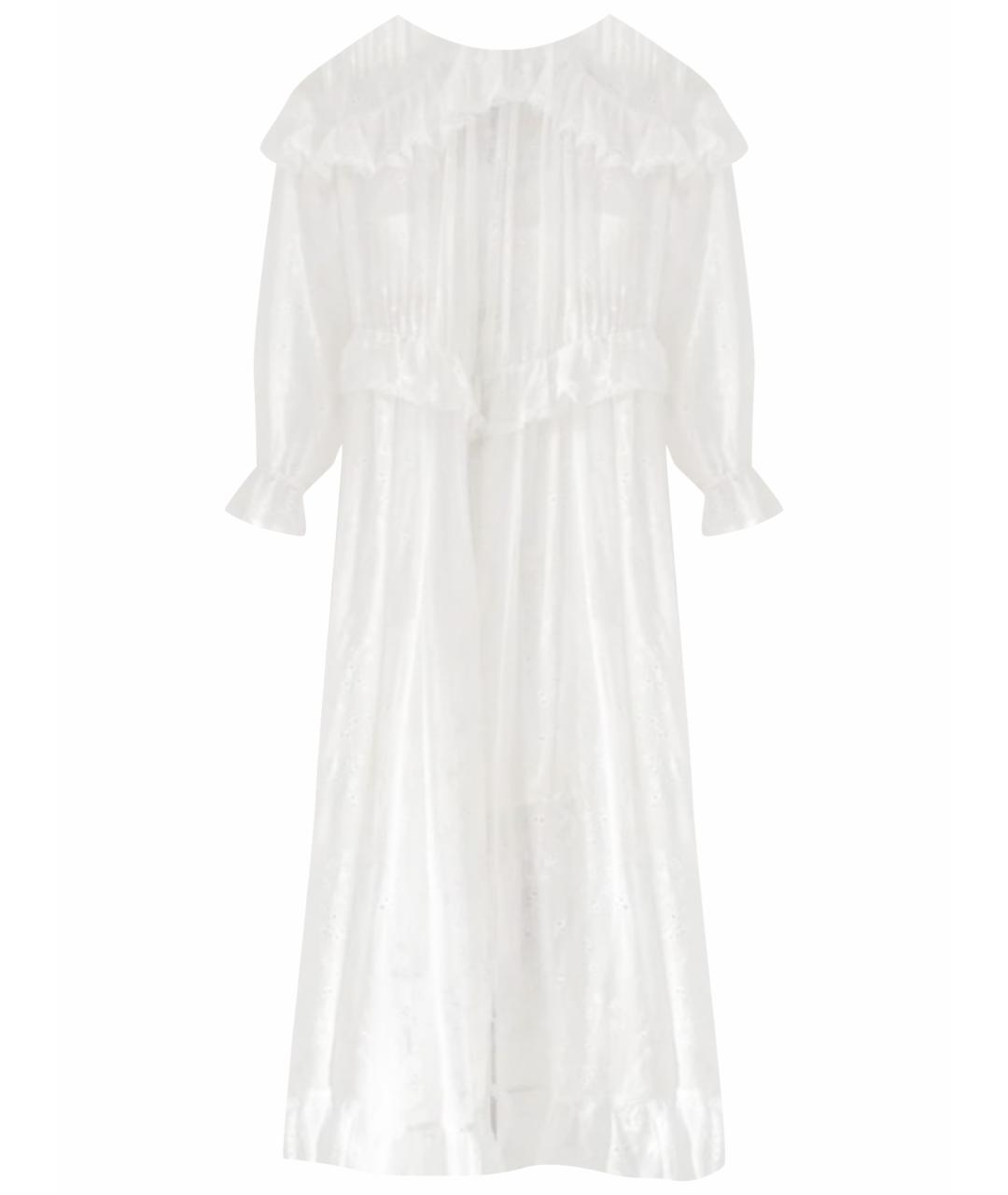 ZIMMERMANN Белое хлопковое повседневное платье, фото 1