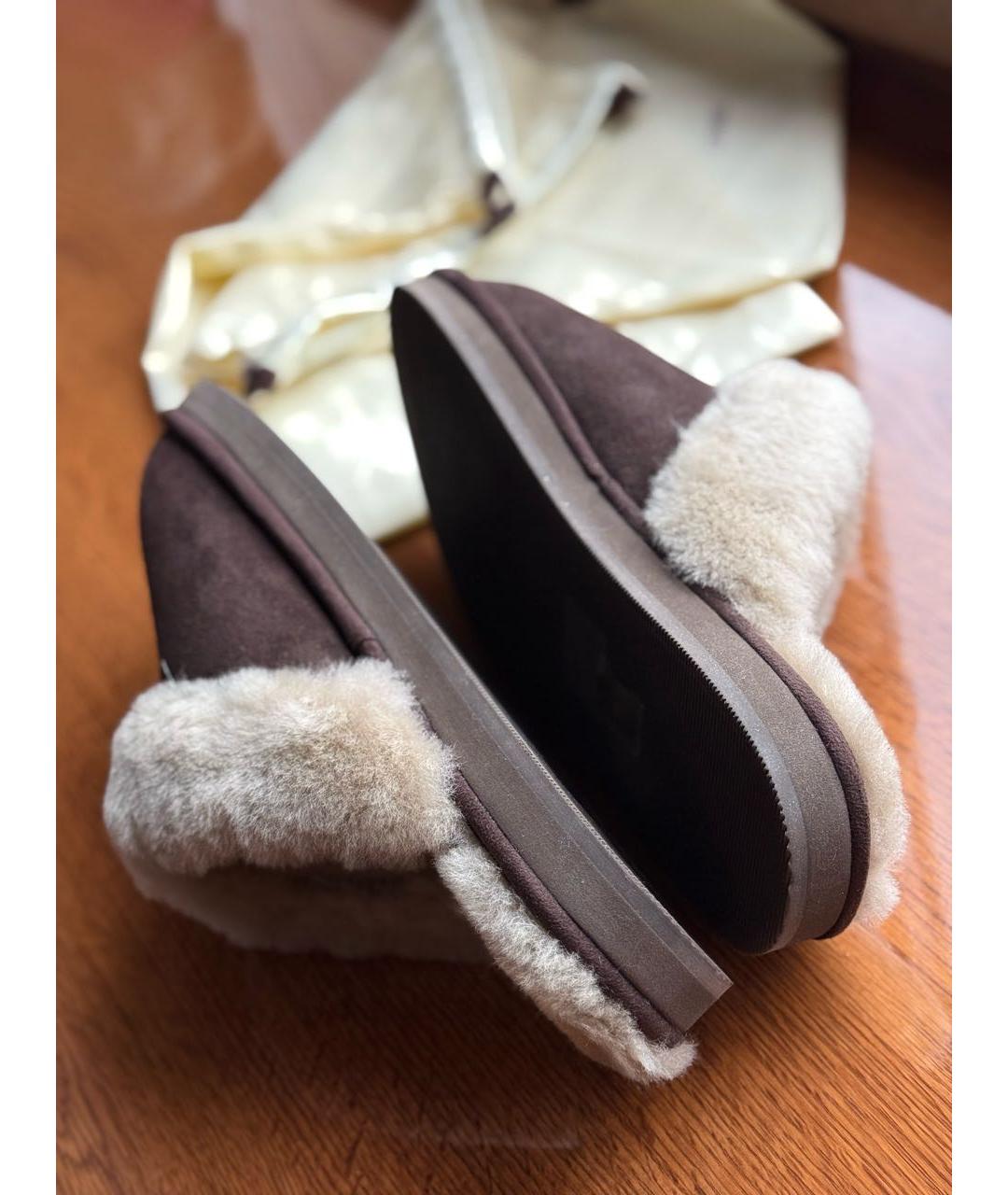 12 STOREEZ Коричневые замшевые мюли, фото 8