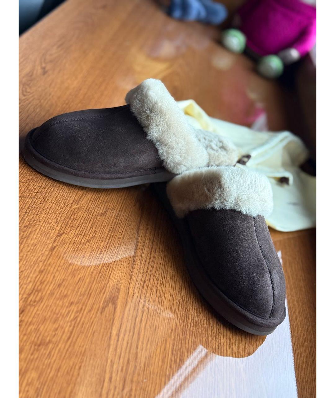 12 STOREEZ Коричневые замшевые мюли, фото 6