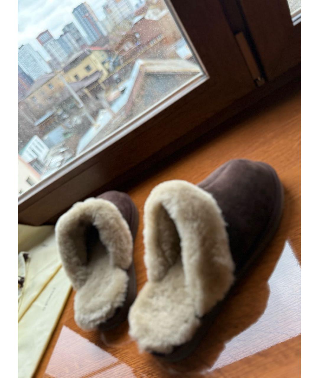 12 STOREEZ Коричневые замшевые мюли, фото 4