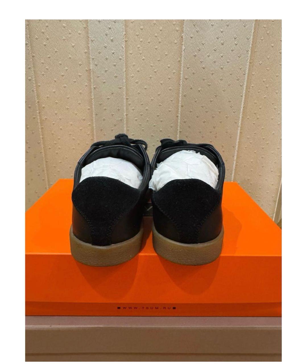 KHAITE Черные кожаные кеды, фото 5