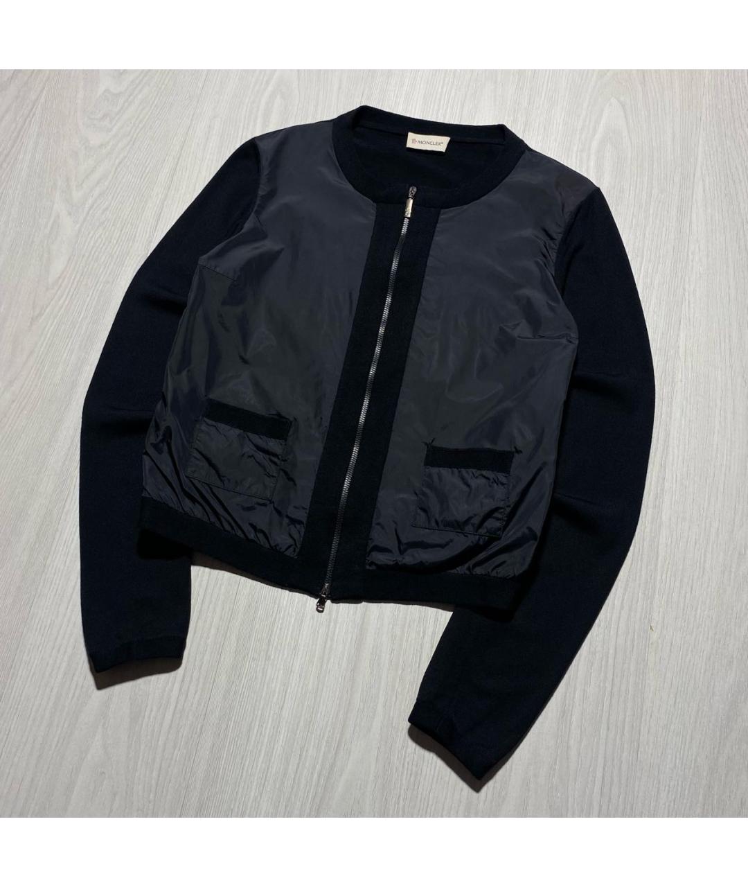 MONCLER Черный шерстяной джемпер / свитер, фото 2