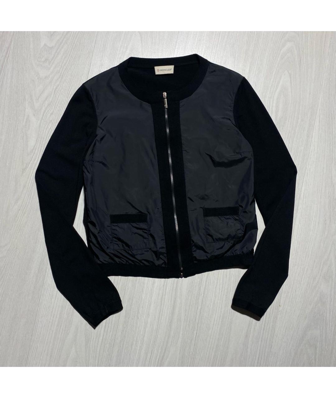 MONCLER Черный шерстяной джемпер / свитер, фото 5