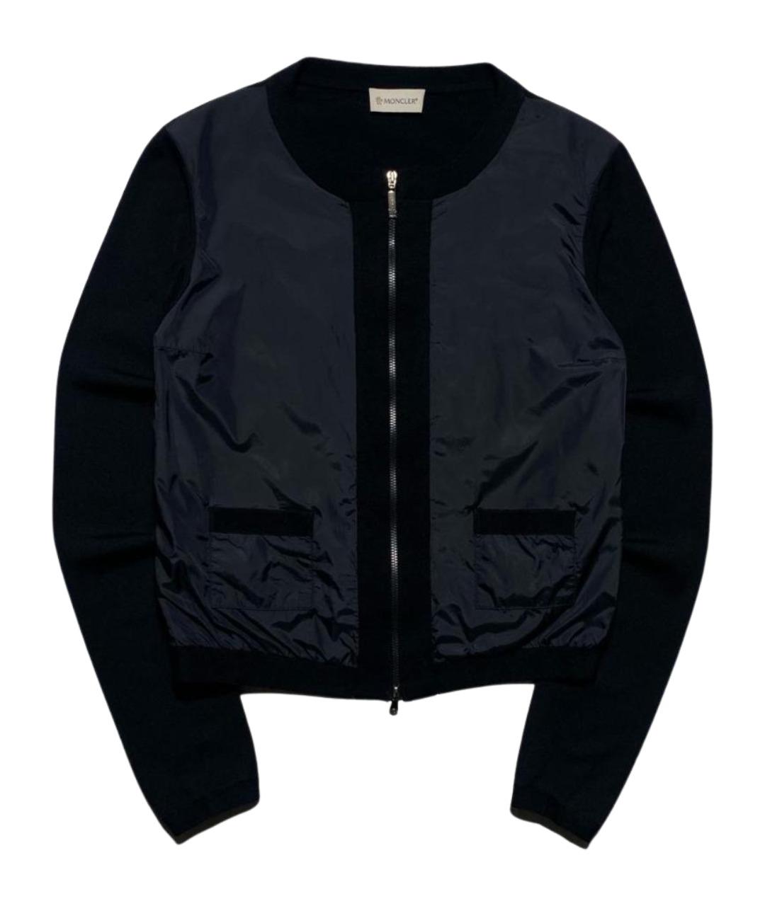 MONCLER Черный шерстяной джемпер / свитер, фото 1