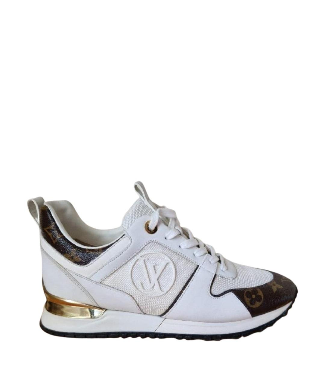 LOUIS VUITTON Белые кожаные кроссовки, фото 1