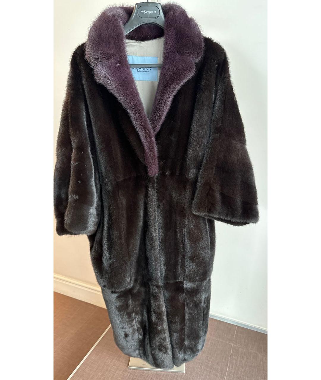 RINDI Коричневая меховая шуба, фото 2