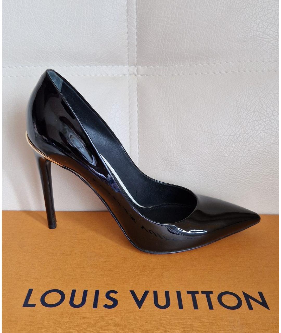 LOUIS VUITTON Черные туфли из лакированной кожи, фото 10