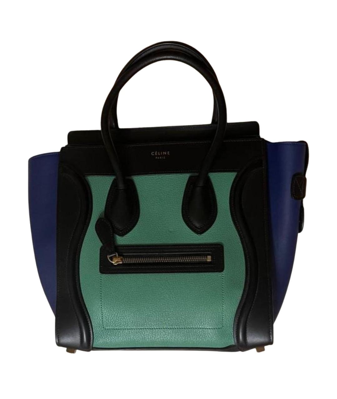 CELINE Мульти кожаная сумка с короткими ручками, фото 1