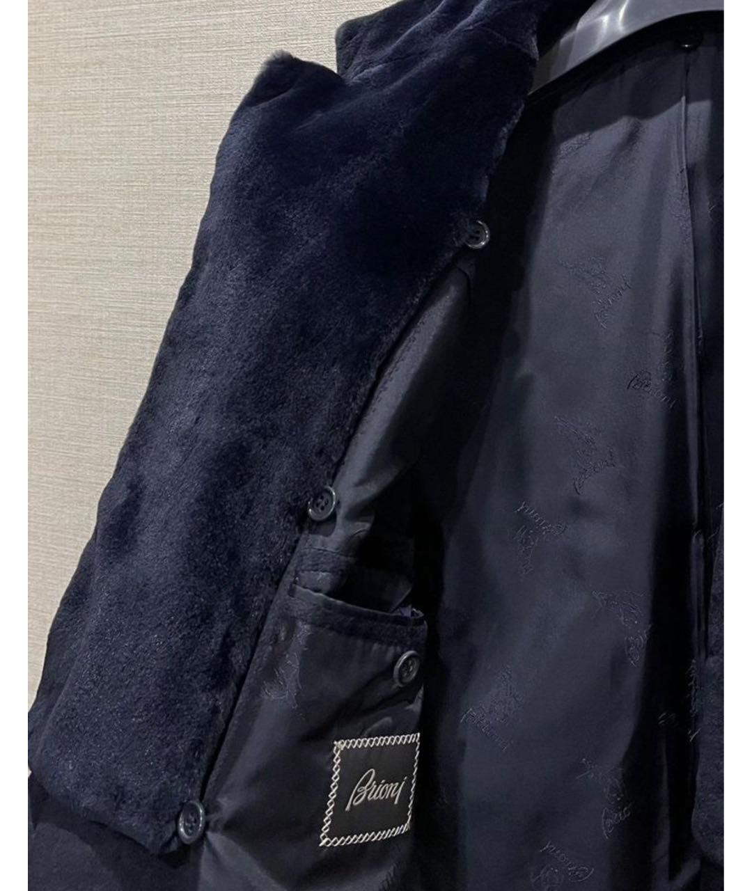 BRIONI Темно-синее кашемировое пальто, фото 7
