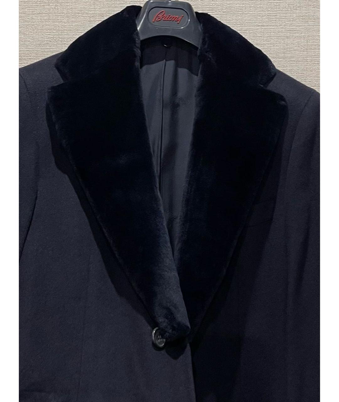 BRIONI Темно-синее кашемировое пальто, фото 4