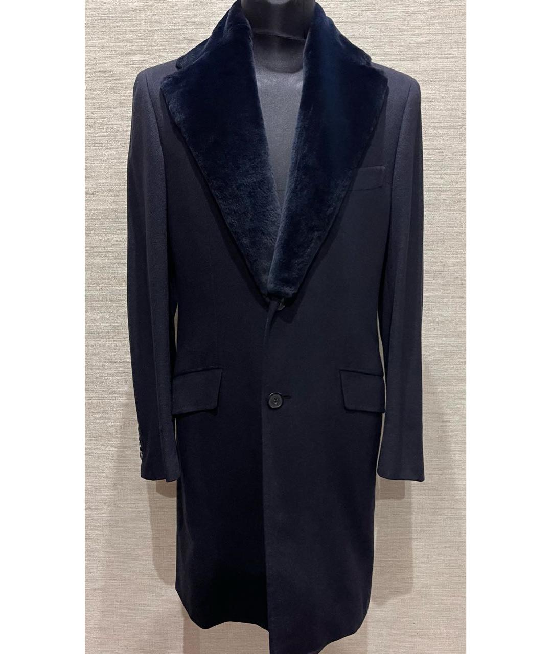 BRIONI Темно-синее кашемировое пальто, фото 4