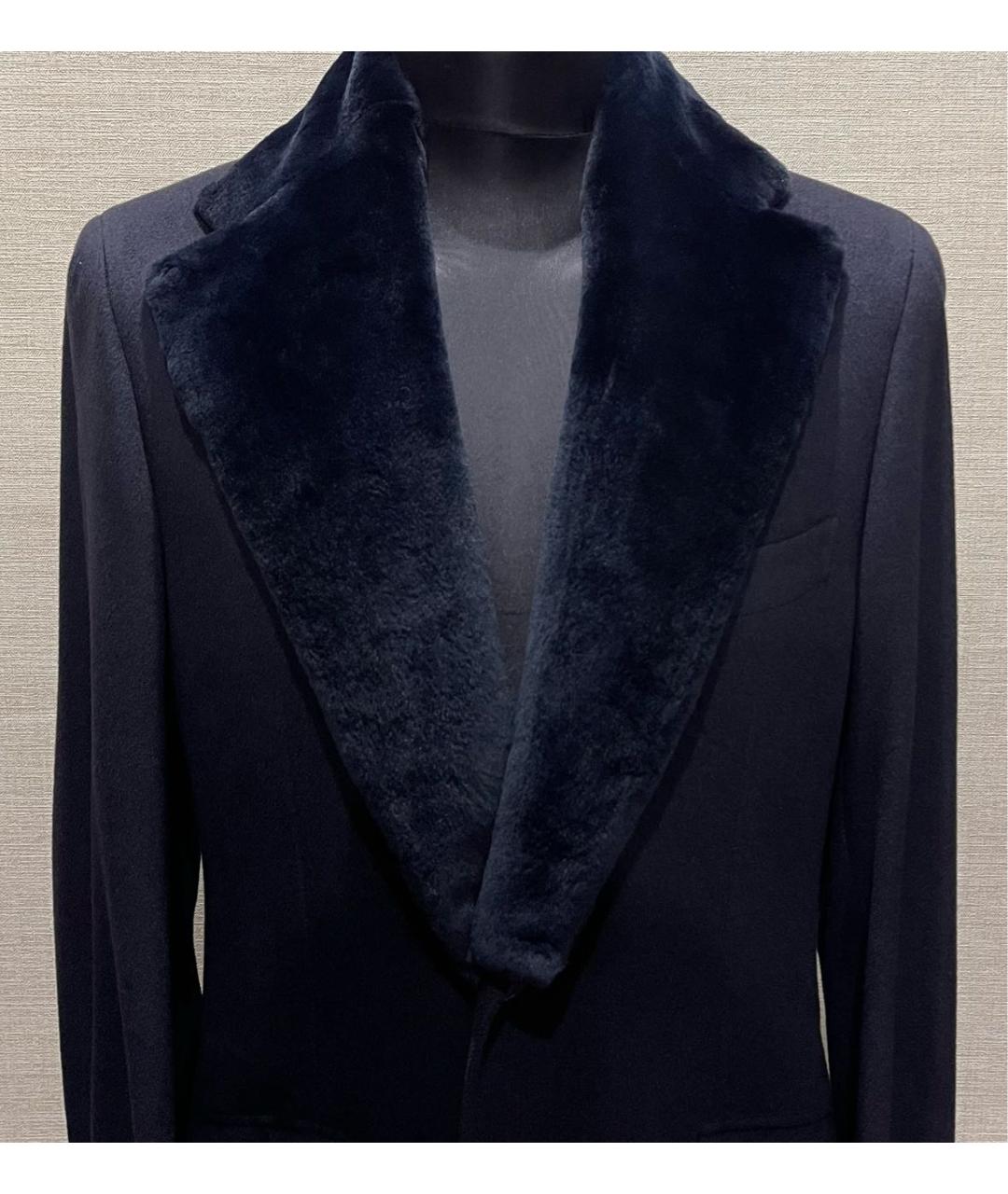 BRIONI Темно-синее кашемировое пальто, фото 5