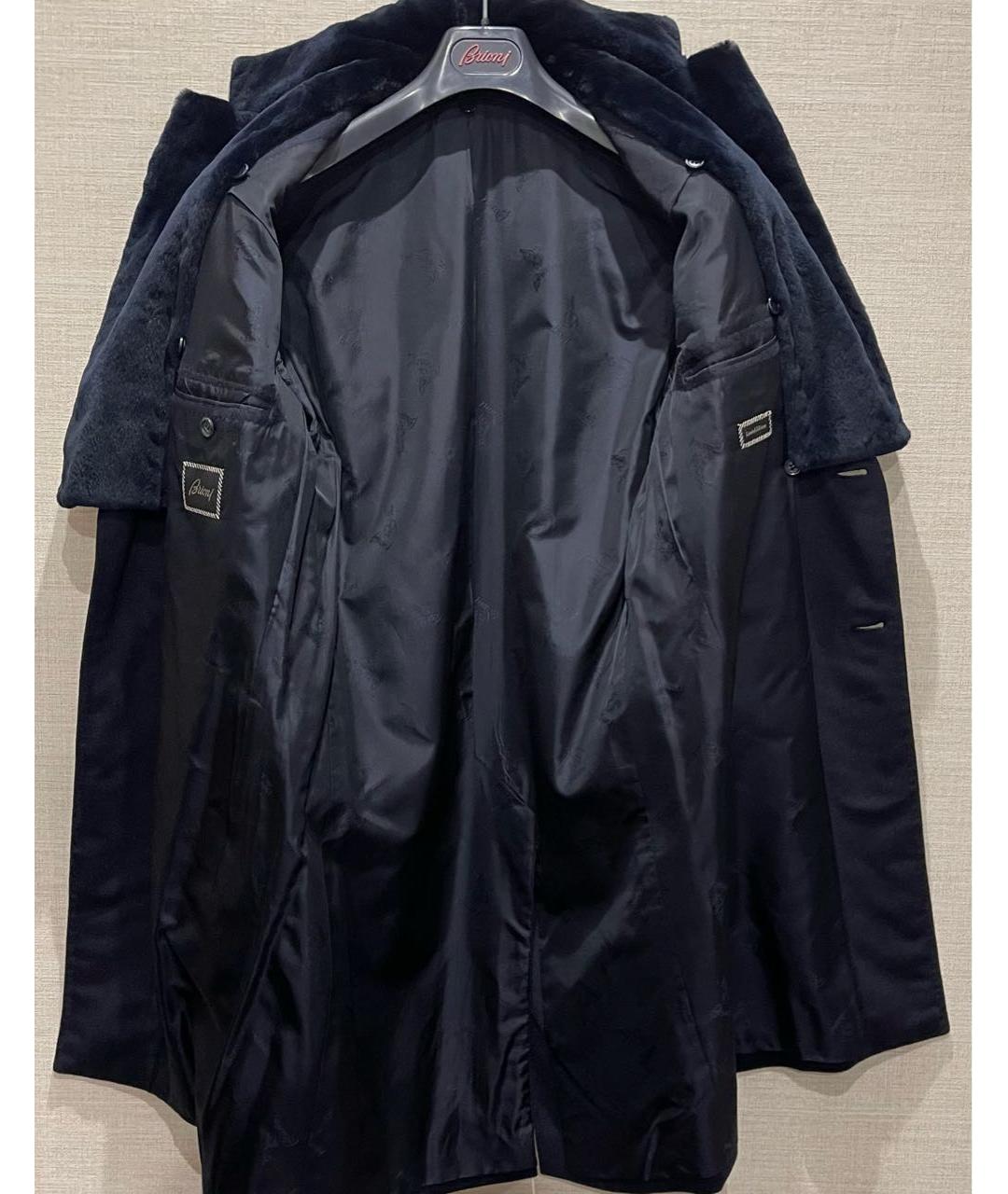 BRIONI Темно-синее кашемировое пальто, фото 2