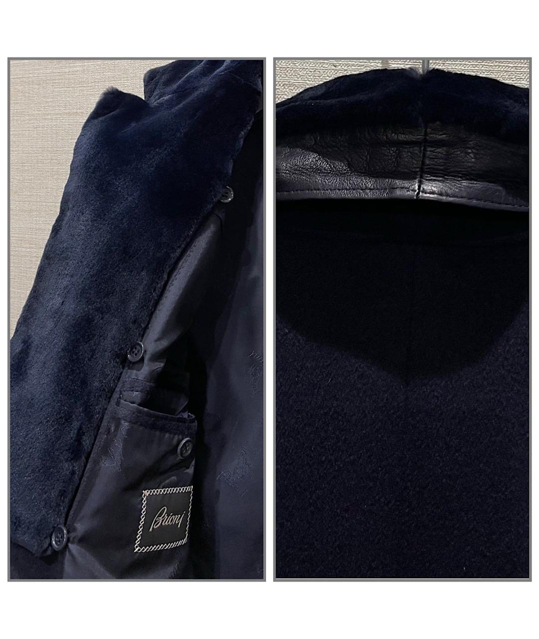 BRIONI Темно-синее кашемировое пальто, фото 7