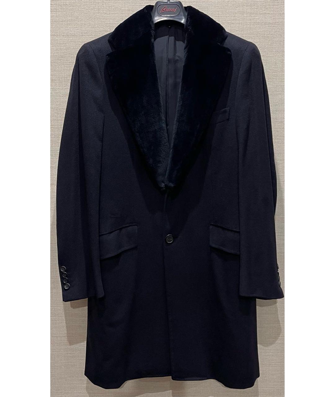 BRIONI Темно-синее кашемировое пальто, фото 9