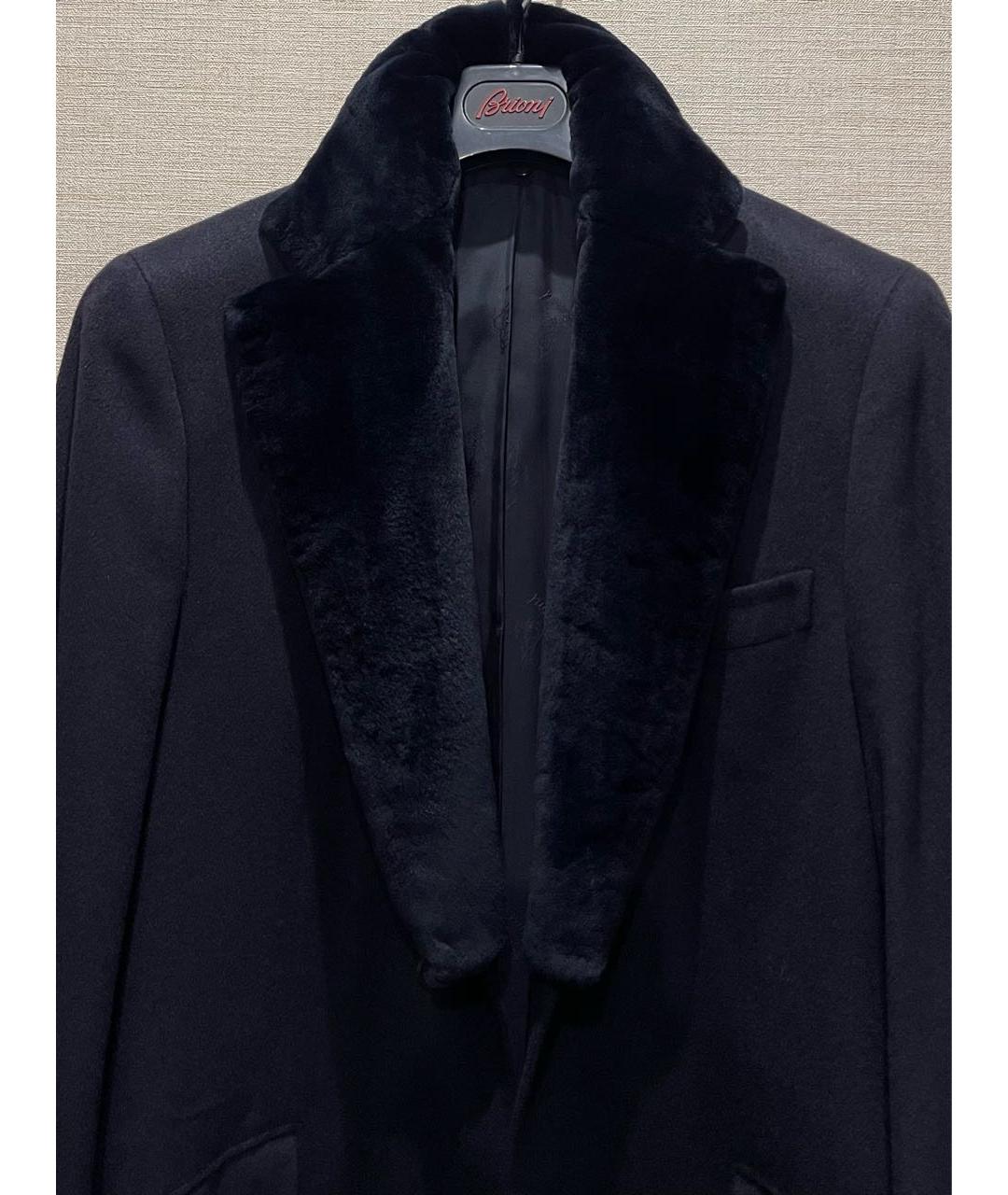 BRIONI Темно-синее кашемировое пальто, фото 5
