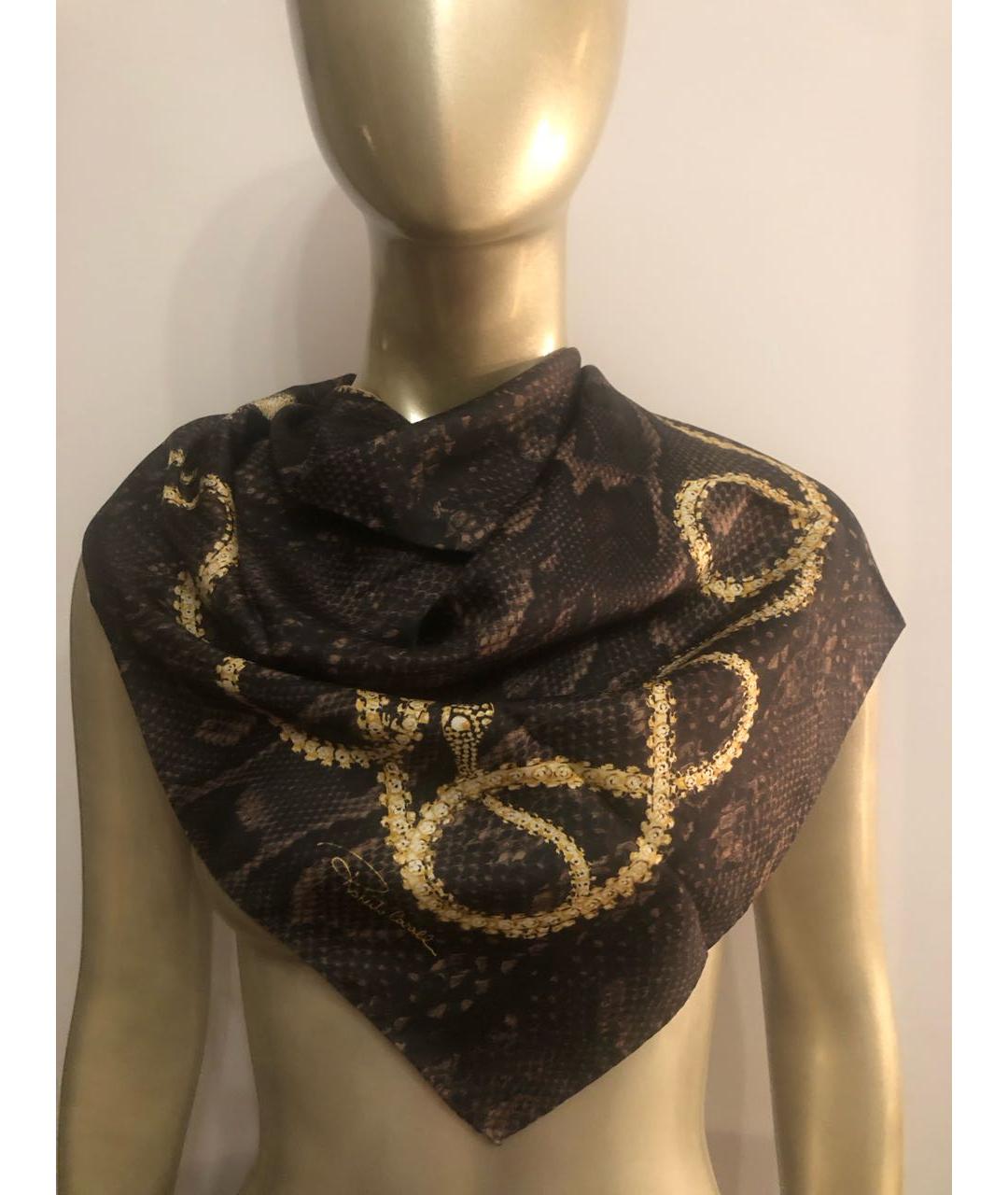ROBERTO CAVALLI Мульти шелковый платок, фото 3
