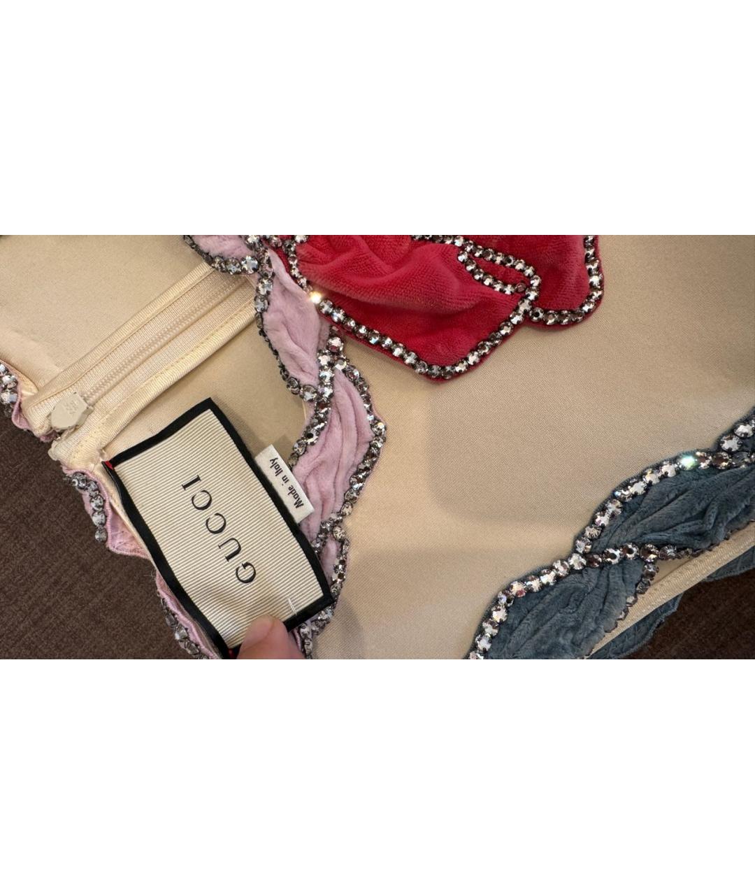 GUCCI Белое полиэстеровое коктейльное платье, фото 3