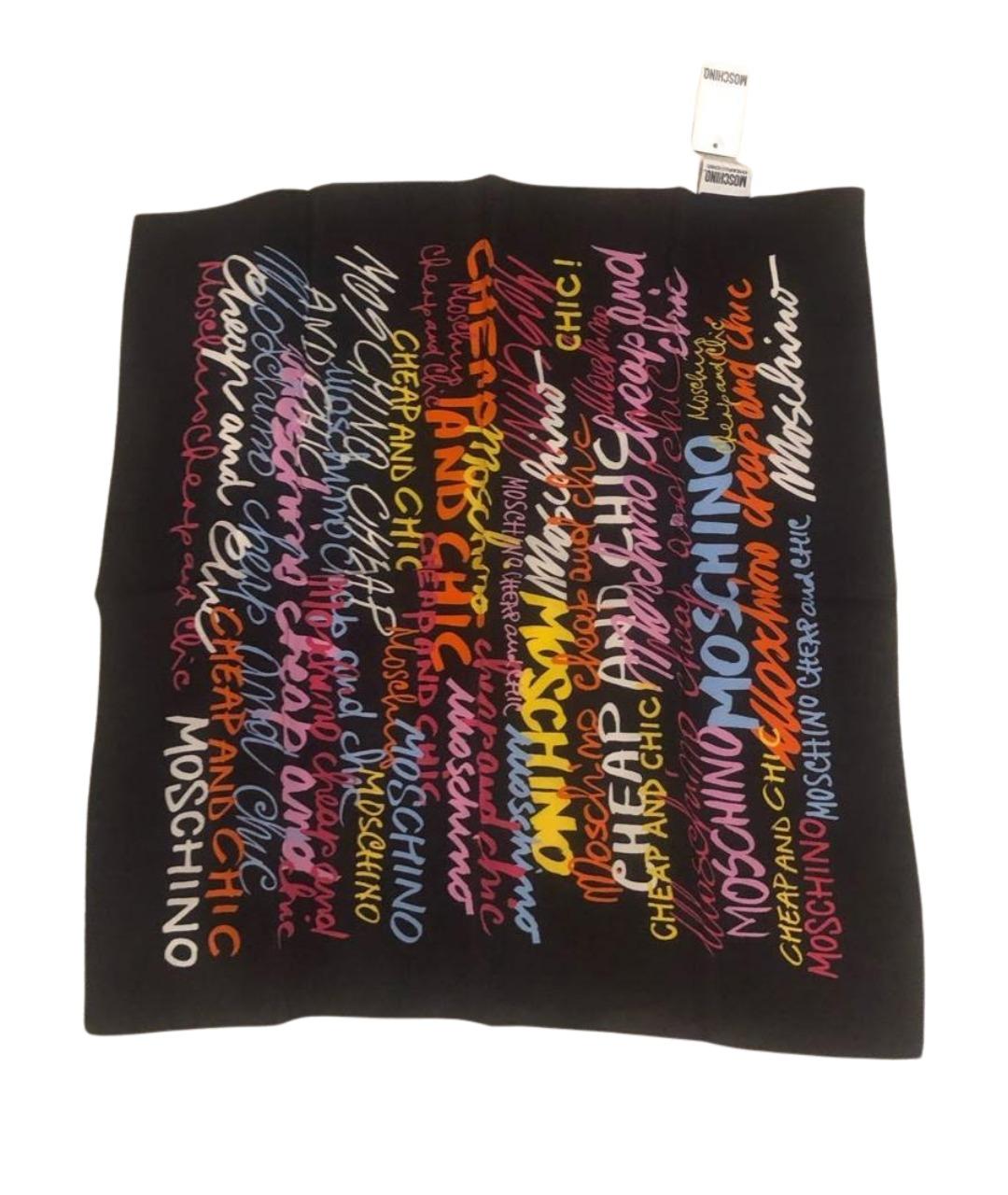 MOSCHINO Мульти шелковый платок, фото 1