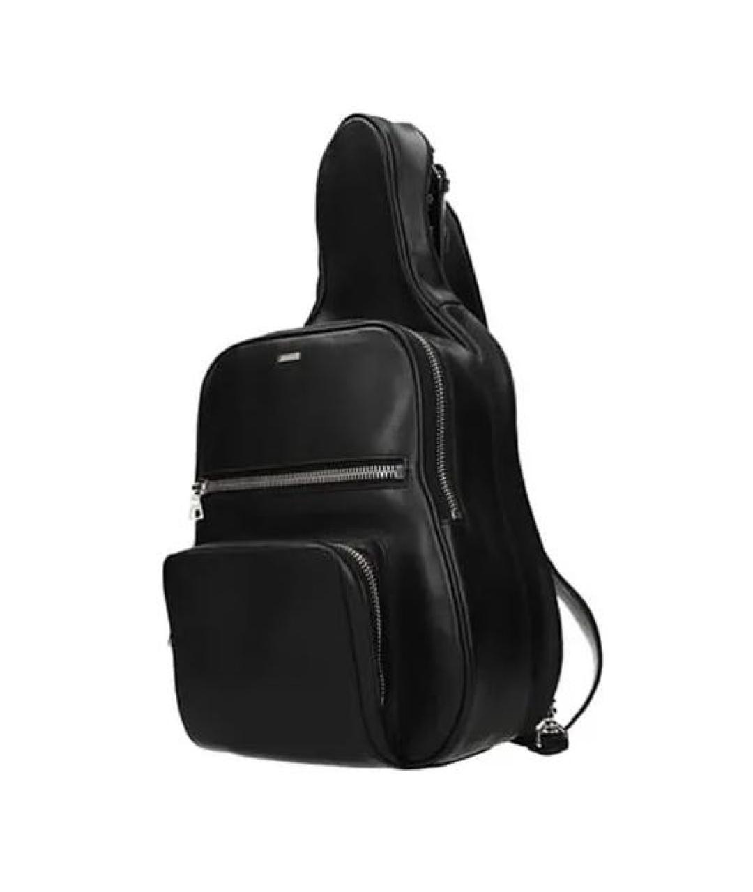 AMIRI Черная кожаная сумка на плечо, фото 2