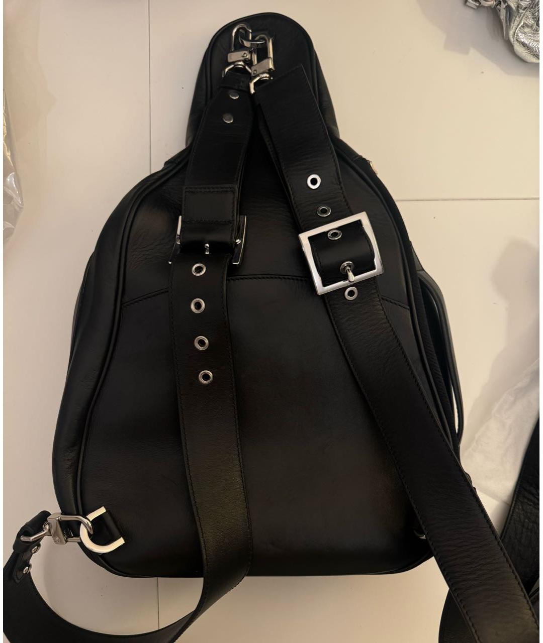 AMIRI Черная кожаная сумка на плечо, фото 8