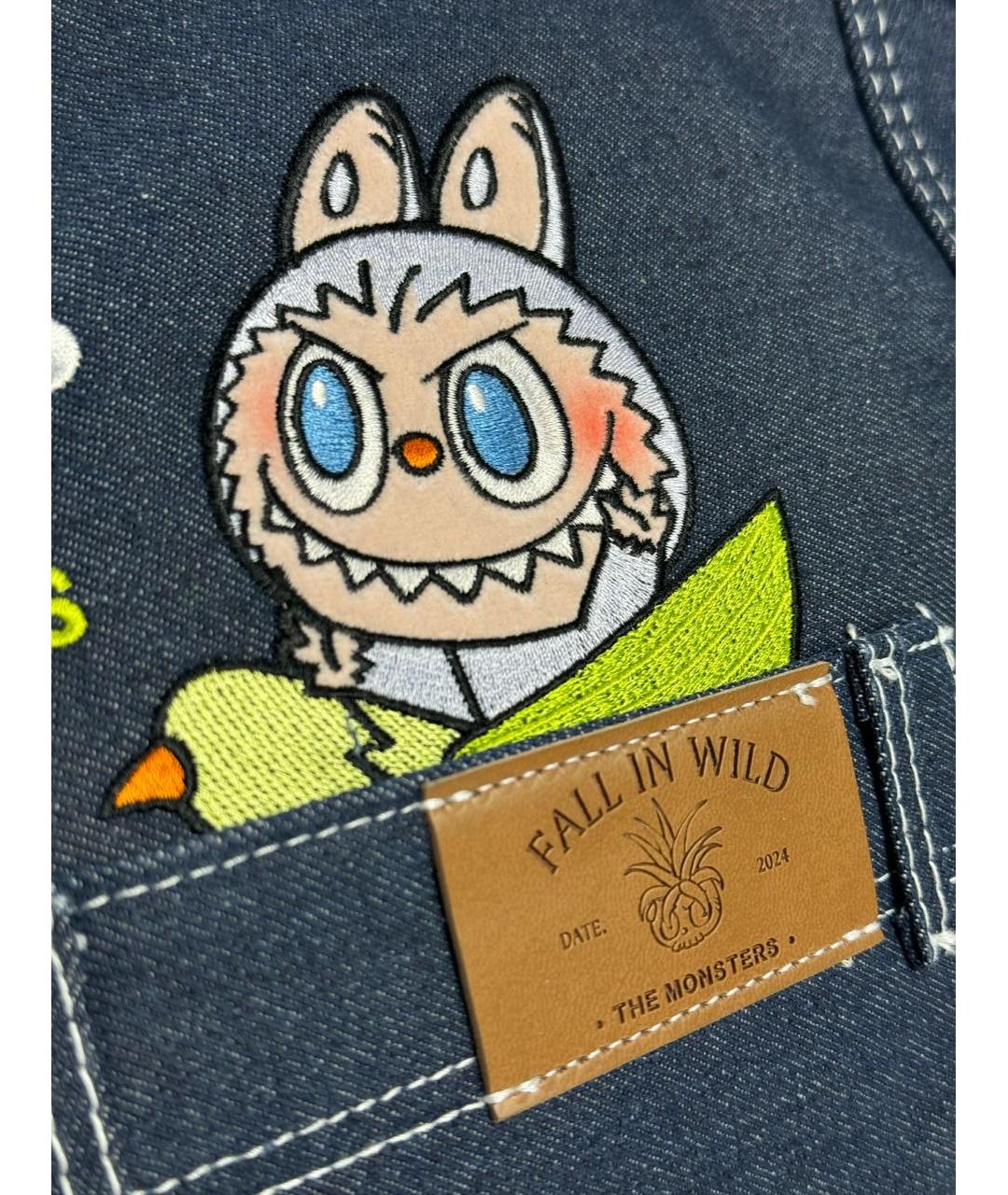 Labubu Темно-синяя деним сумка через плечо, фото 4