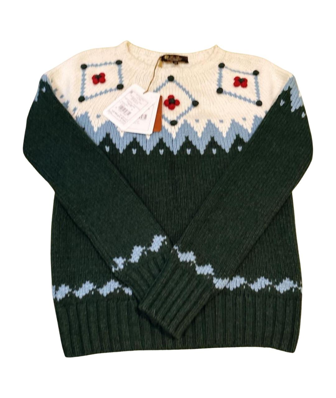 LORO PIANA Зеленый кашемировый джемпер / свитер, фото 1