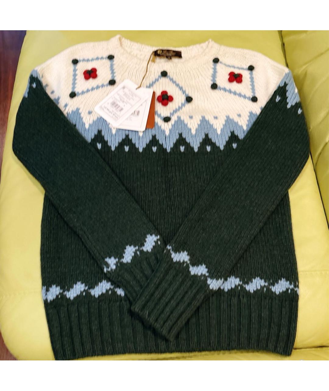 LORO PIANA Зеленый кашемировый джемпер / свитер, фото 5