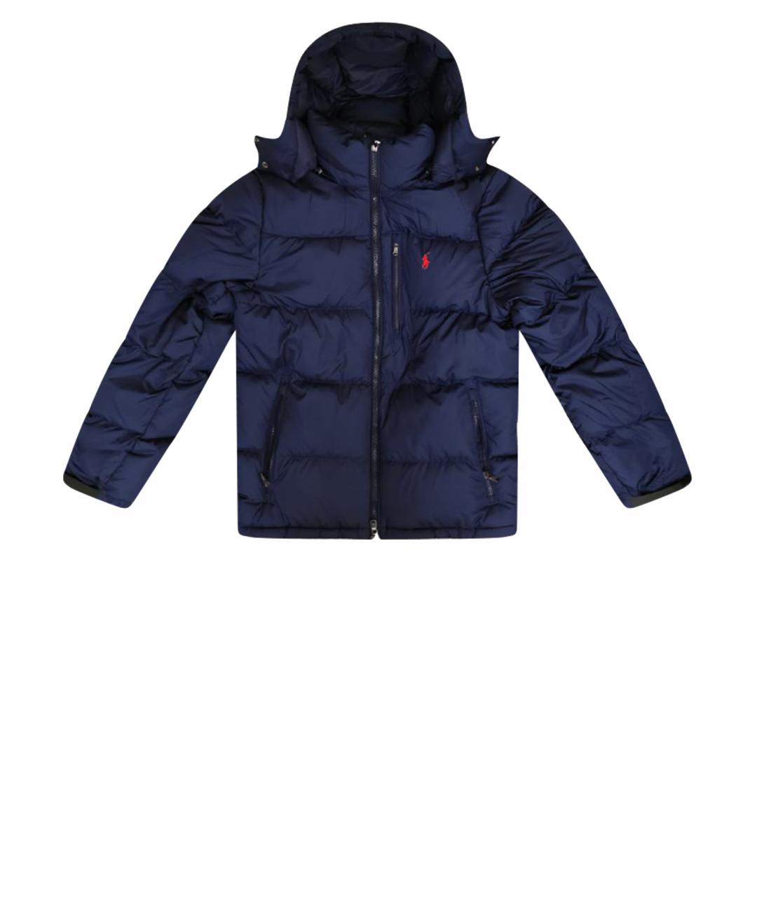 POLO RALPH LAUREN Темно-синий полиэстеровый пуховик, фото 1